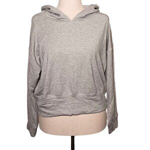 NEW Offline by Aerie Super Soft Relaxed Fit Cropped Hooded Pullover Sweatshirt L